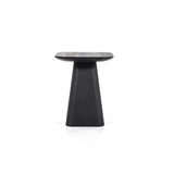 Bijzettafel Aron – mangohout zwart 40x40cm