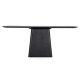 Sidetable Aron – mangohout zwart 180x40cm