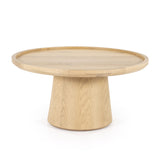 Salontafel Leia – eikenfineer naturel 80x80x32cm