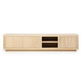 TV meubel Helsinki – eiken & eikenfineer naturel 200cm