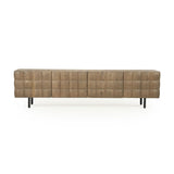 TV meubel Felix – mangohout & ijzer bruin 214cm