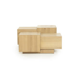 Salontafel Quinten vierkant – eikenfineer naturel