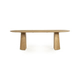Ovaal Eettafel Lune – mangohout naturel 240×105cm