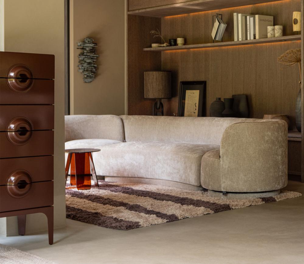 WOOOD Merge ladekast 6 lades hout bruin-rood