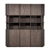 Kabinet Oslo 203x220 cm – eiken & eikenfineer donkerbruin