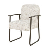 Stoel Norel – stof & metaal beige Vive