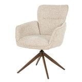 Stoel Jill – stof, foam & staal taupe Sensu