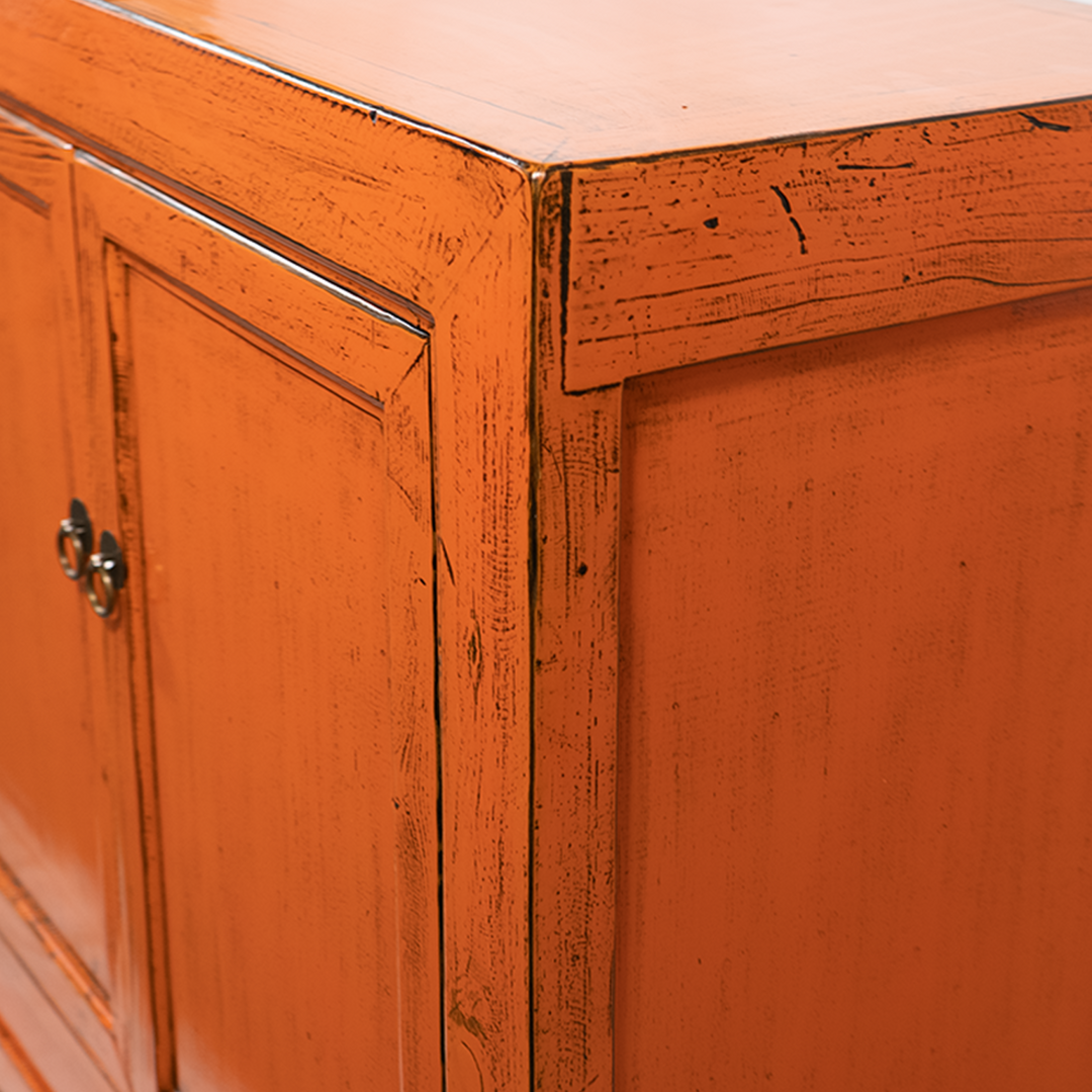Chinees dressoir oranje Sun
