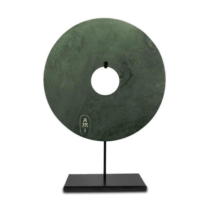 Chinees Jade bi-schijf groen Xl