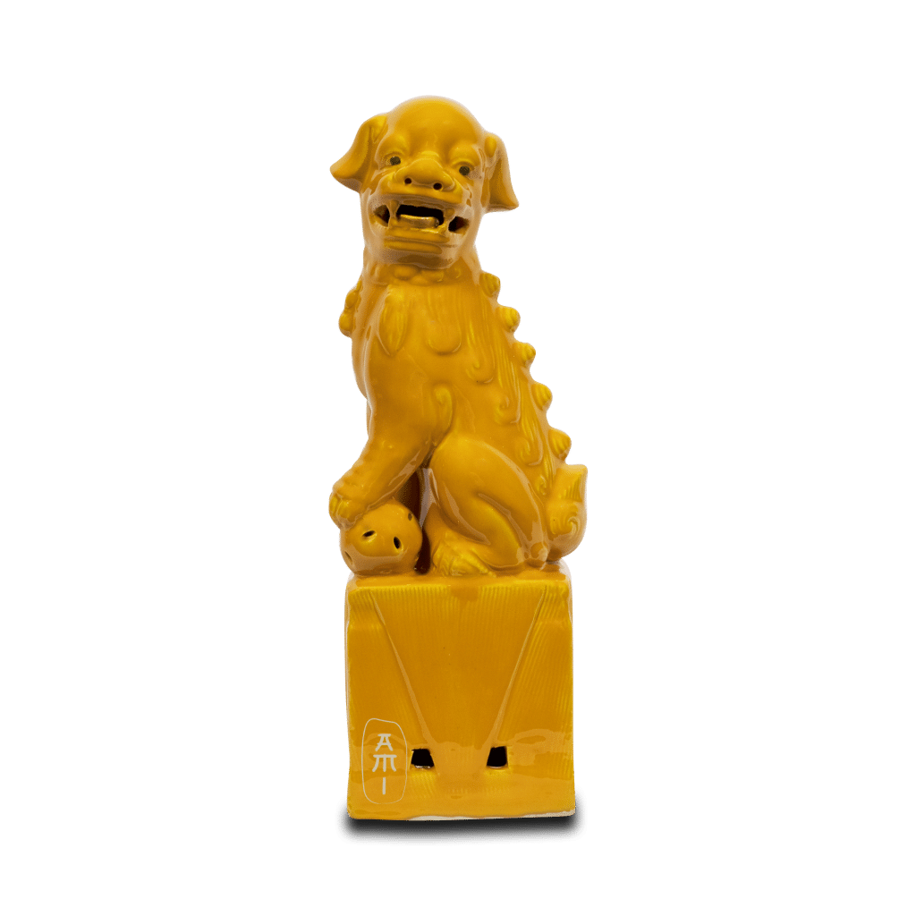 Chinese Tempel Leeuw geel