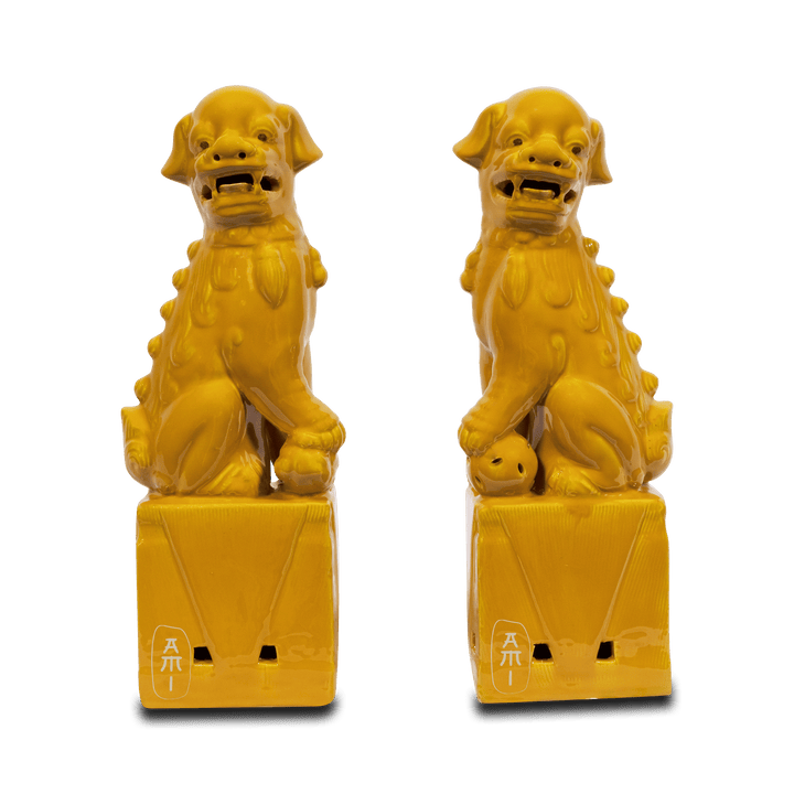 Chinese Tempel Leeuw geel