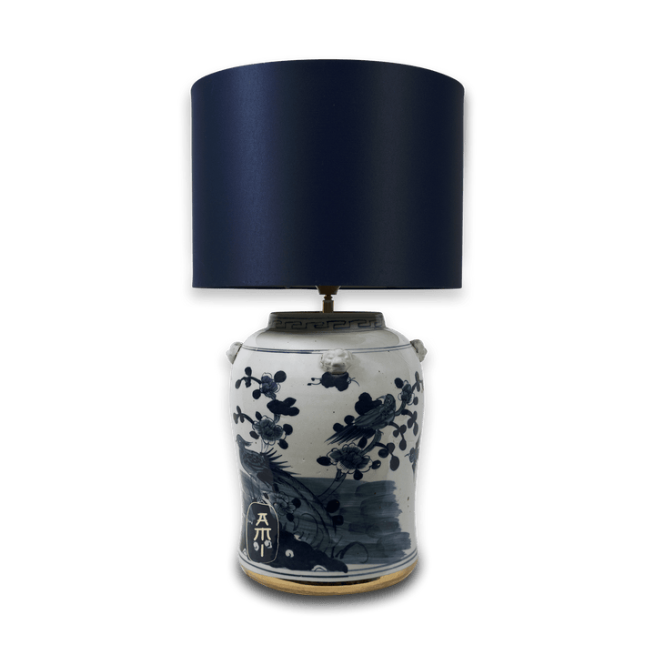 Chinese Bloemen lampenvoet vintage