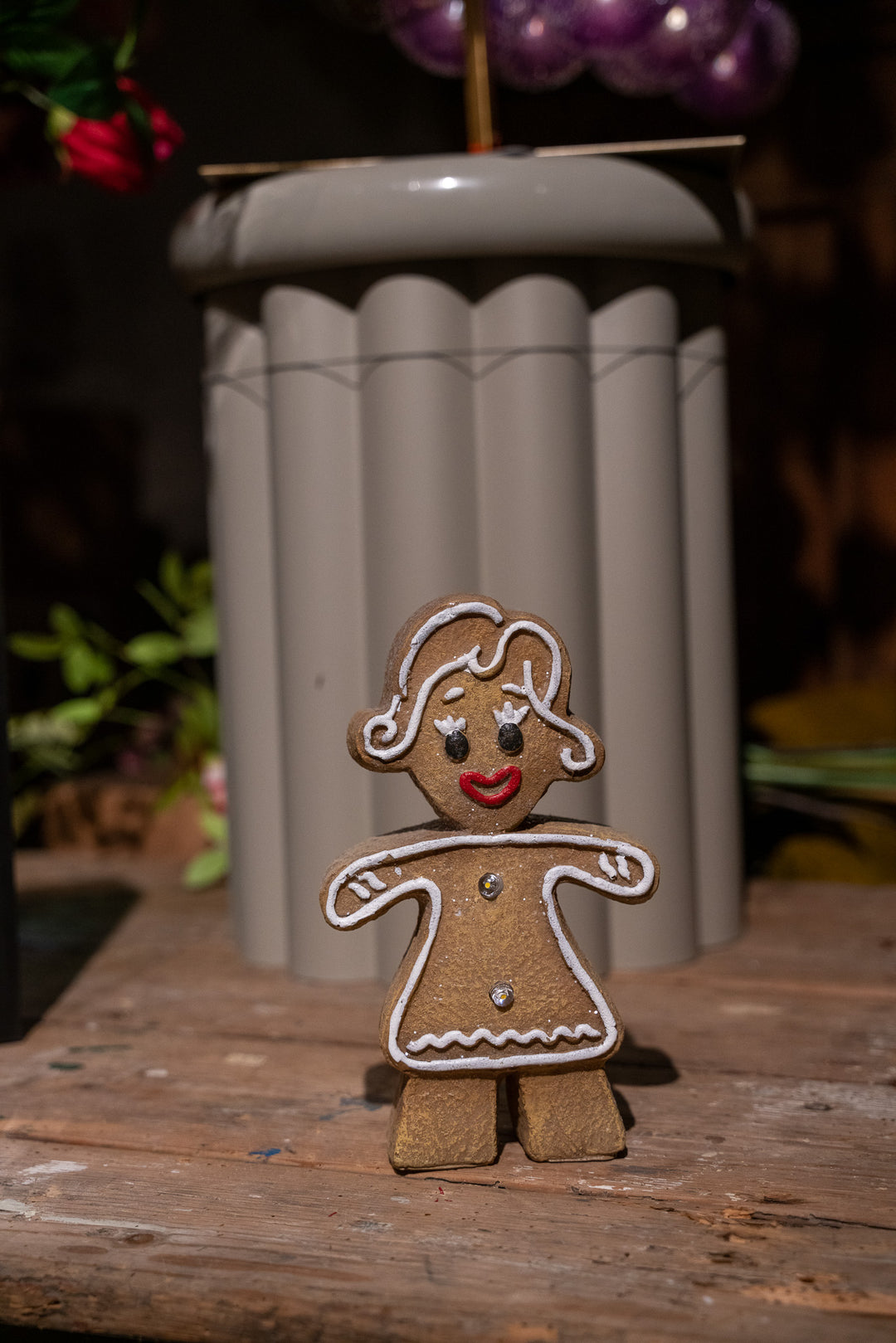 Kerstkoek Beeld met LED – Gingerbread