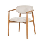 Stoel Roy – essenhout & stof beige Dune