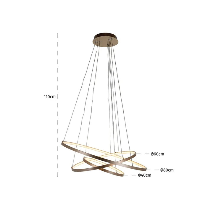 Richmond hanglamp Amira goud