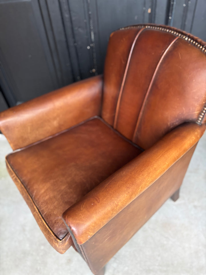 Vintage Schapenleren Fauteuil