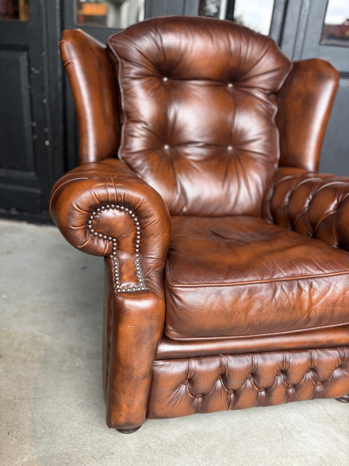 Engelse Chesterfield Springvale Fauteuil Nieuwstaat