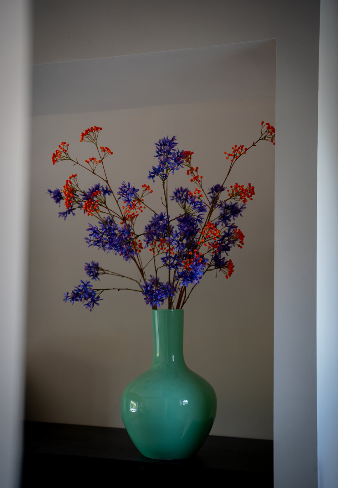 Oranje  bessen tak 110 cm
