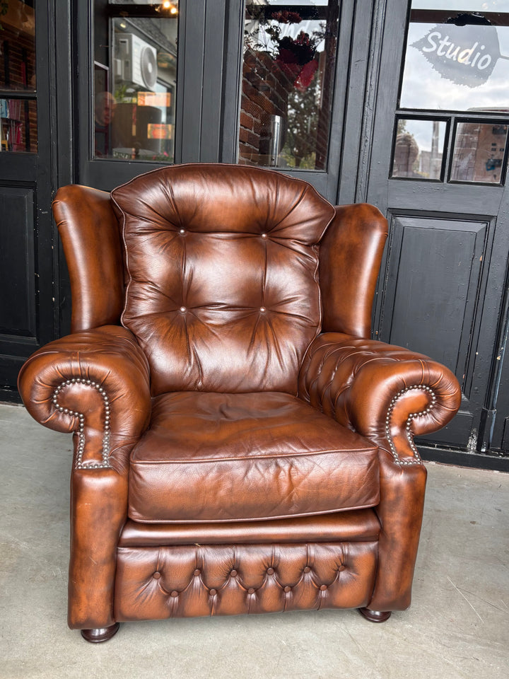 Engelse Chesterfield Springvale Fauteuil Nieuwstaat