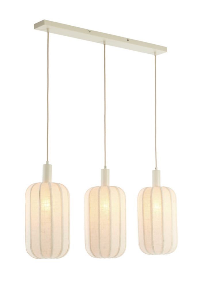 Hanglamp 3L scanda linnen cream