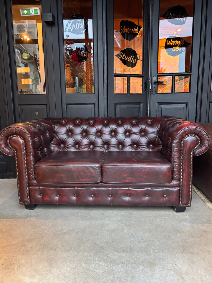 Chesterfield Antiekrode 2 zits bank