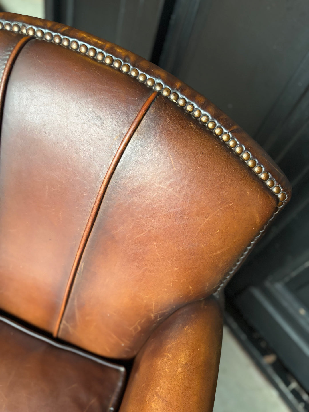 Vintage Schapenleren Fauteuil