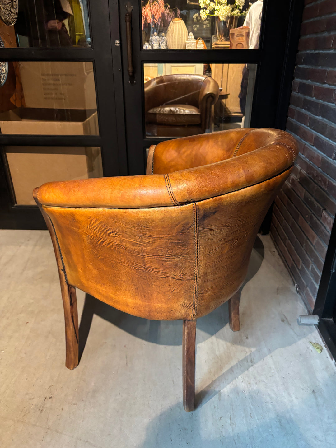 Schapenleren Tub fauteuil