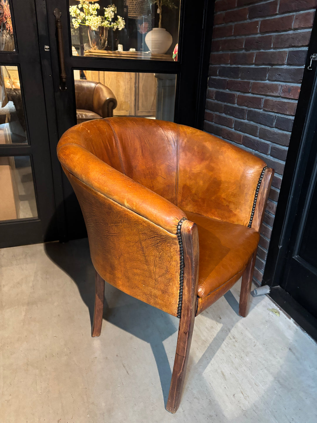 Schapenleren Tub fauteuil