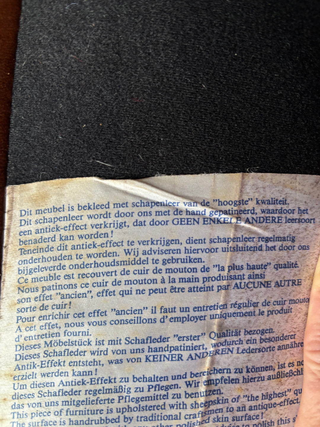 Vintage Schapenleren Fauteuil