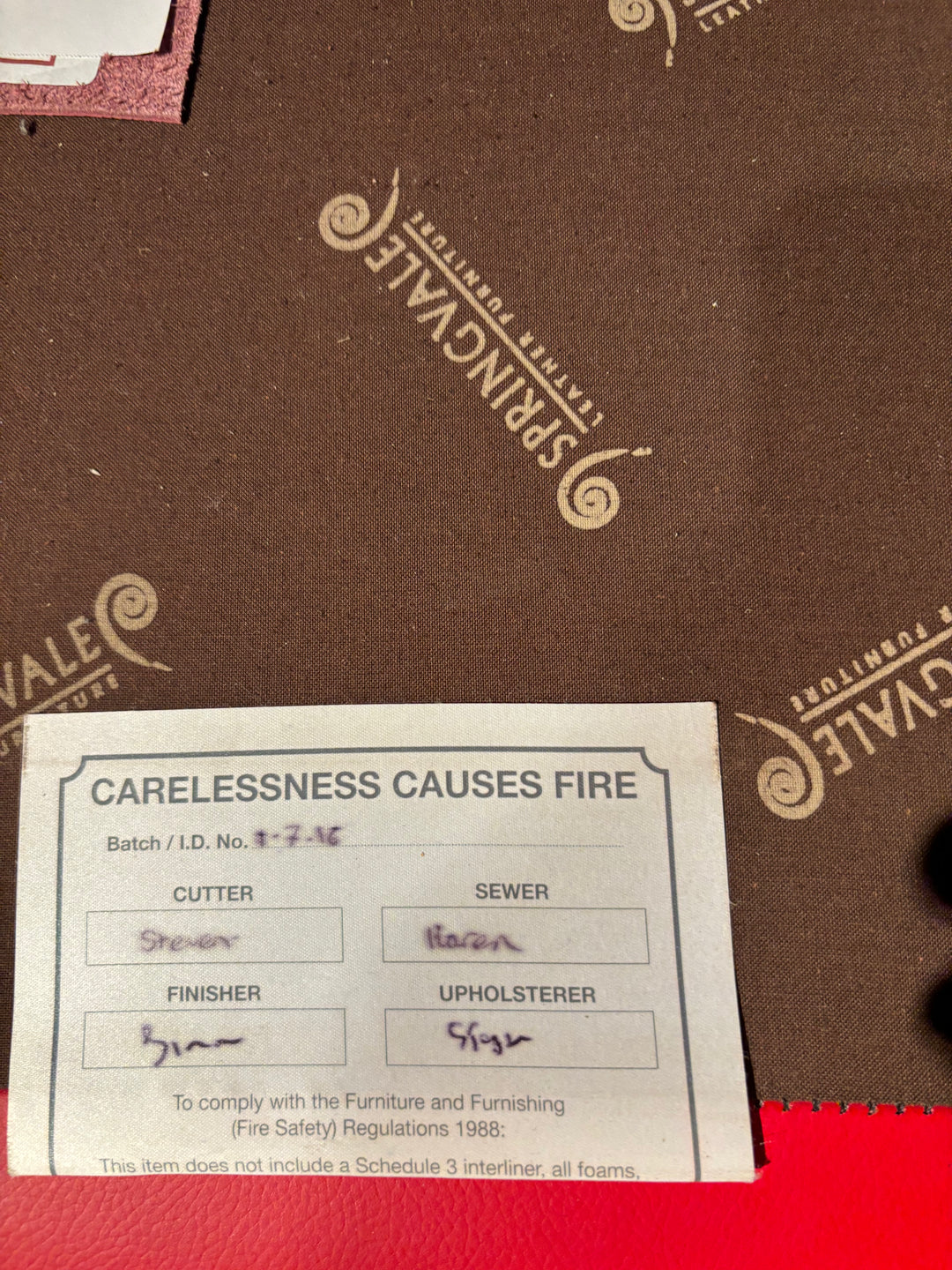 Chesterfield Springvale Bank Nieuwstaat