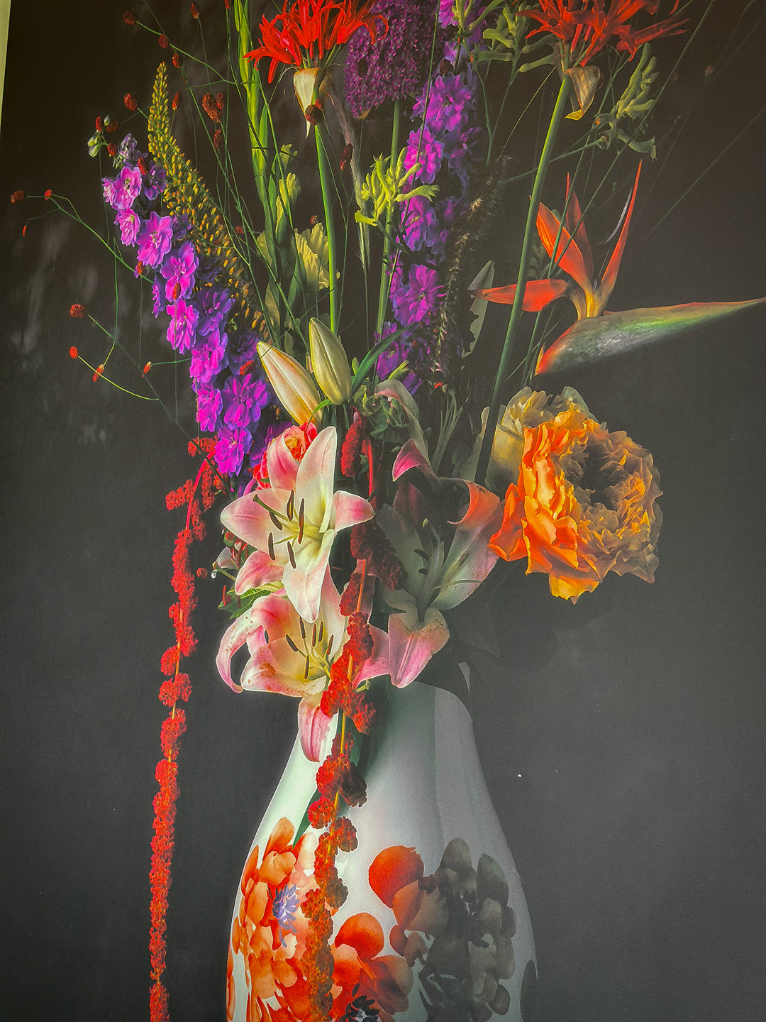 De passiebloem decopaneel - schilderij