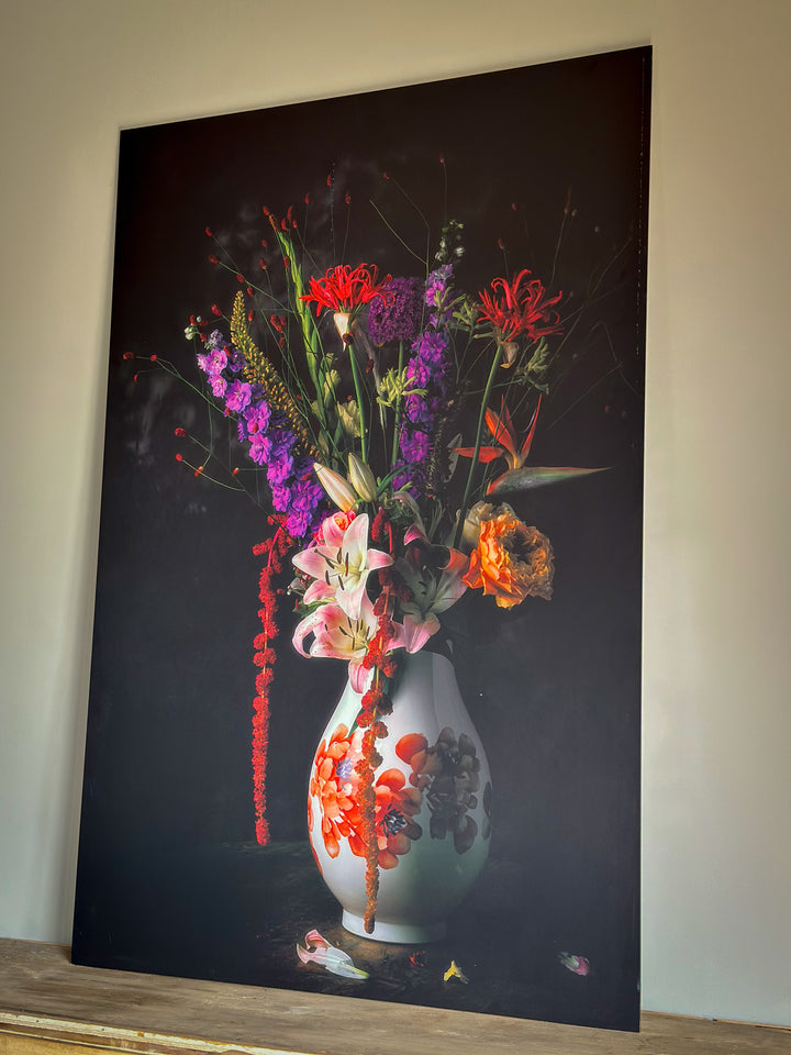 De passiebloem decopaneel - schilderij