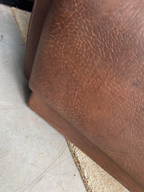 Vintage Buffellederen 2 zits bank De-Sede Style