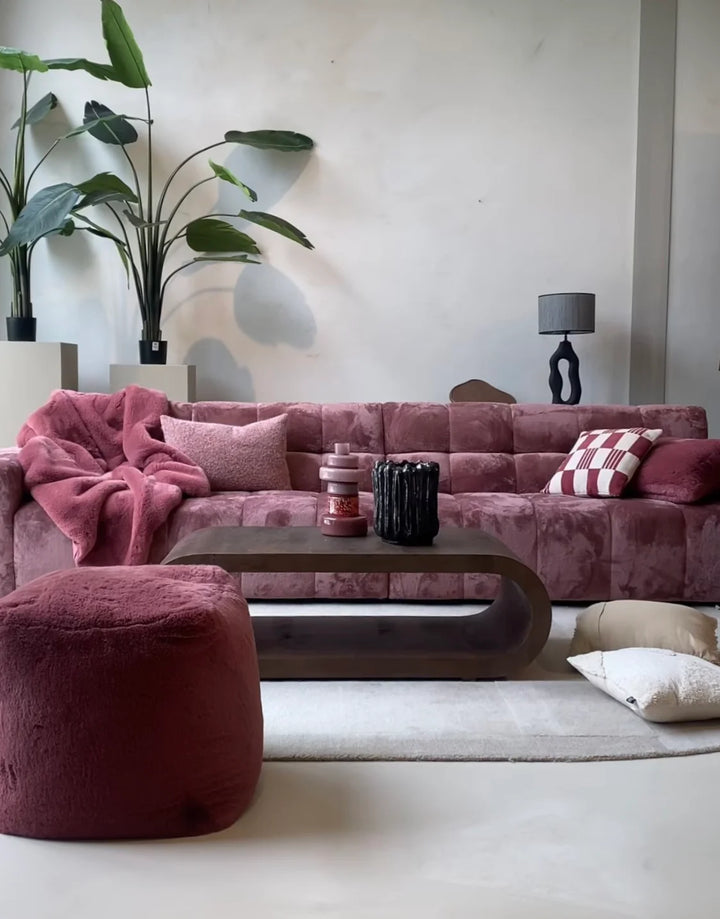 By-Boo Kussen Mosa - Burgundy