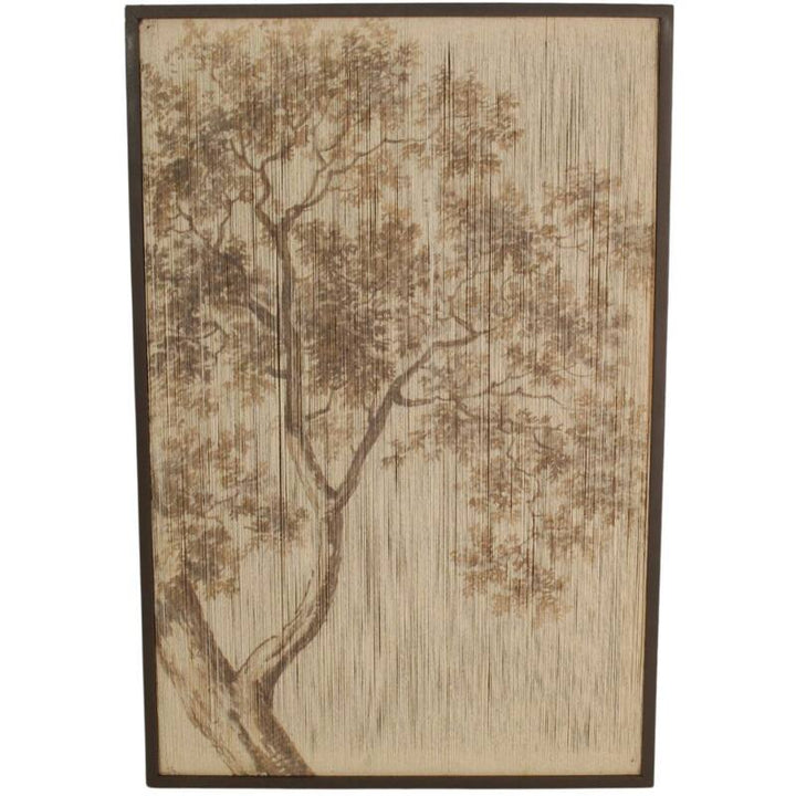 Wanddecoratie Boom – Gemaakt van Touw (60x90 cm)