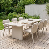 Richmond Outdoor Eettafel Senza Licht Beige 220cm