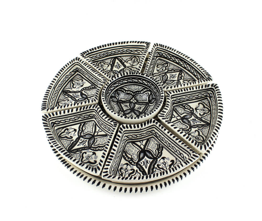 Tapas Set Keramiek 8-delig – Handgemaakt & Fairtrade