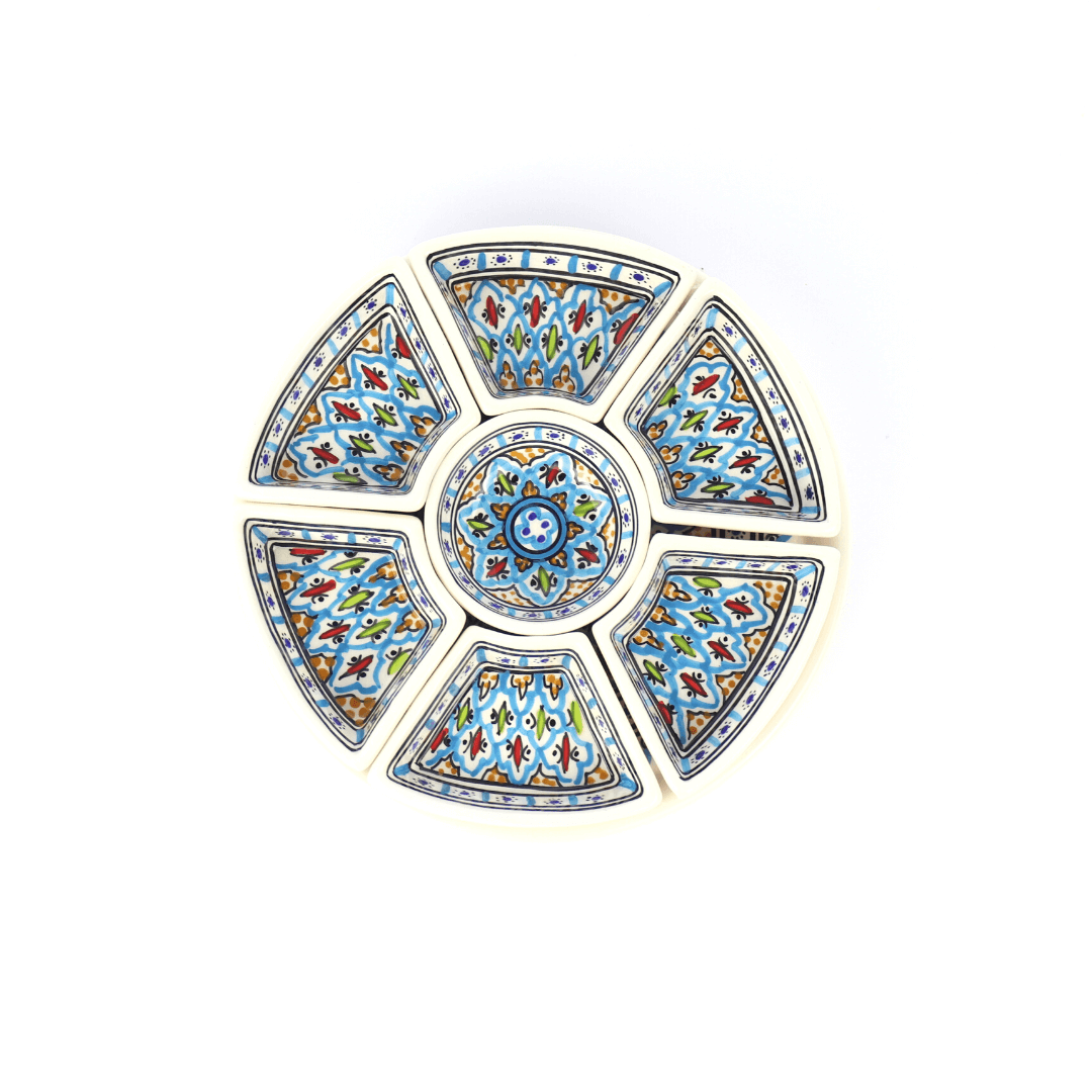 Tapas Set Keramiek 8-delig – Handgemaakt & Fairtrade