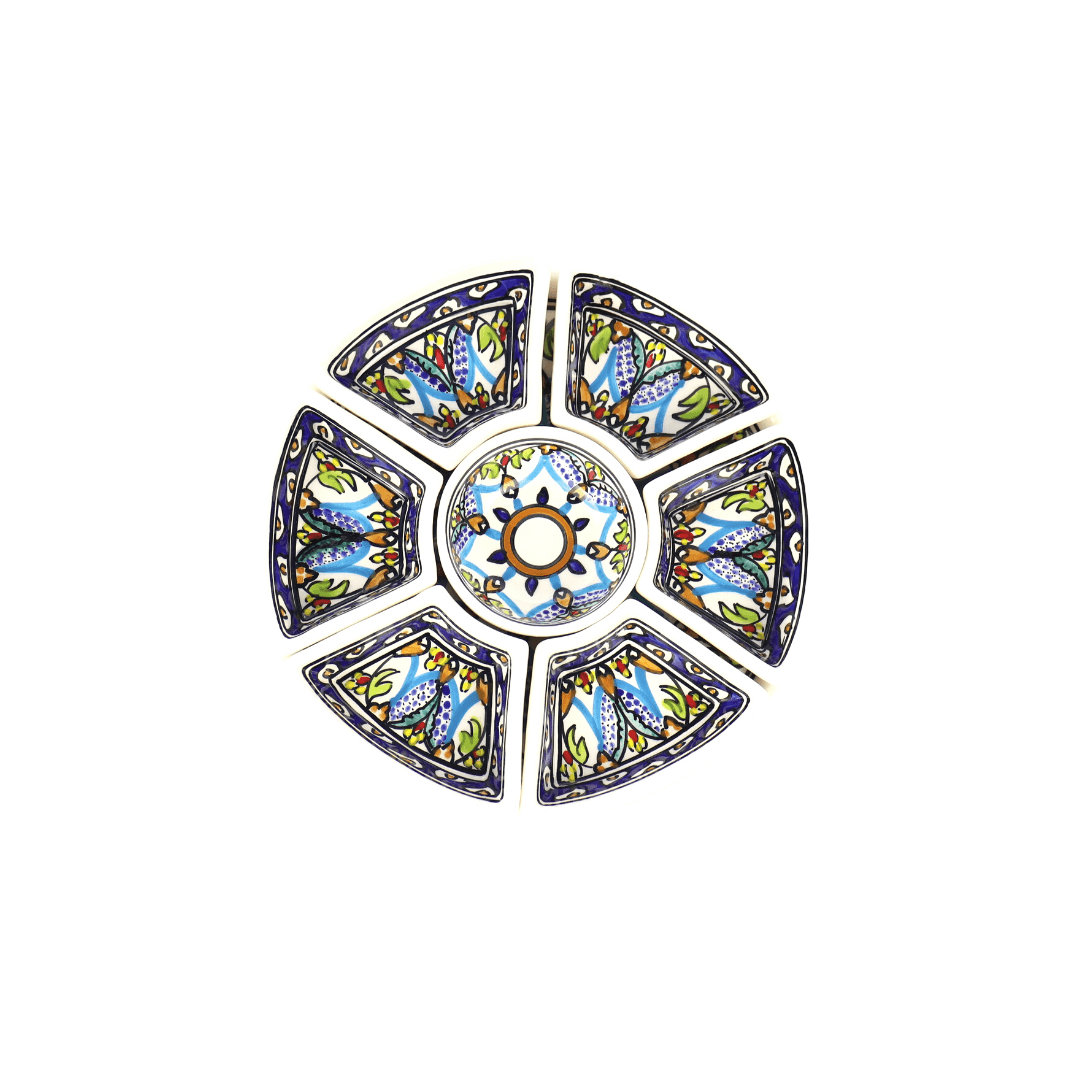 Tapas Set Keramiek 8-delig – Handgemaakt & Fairtrade