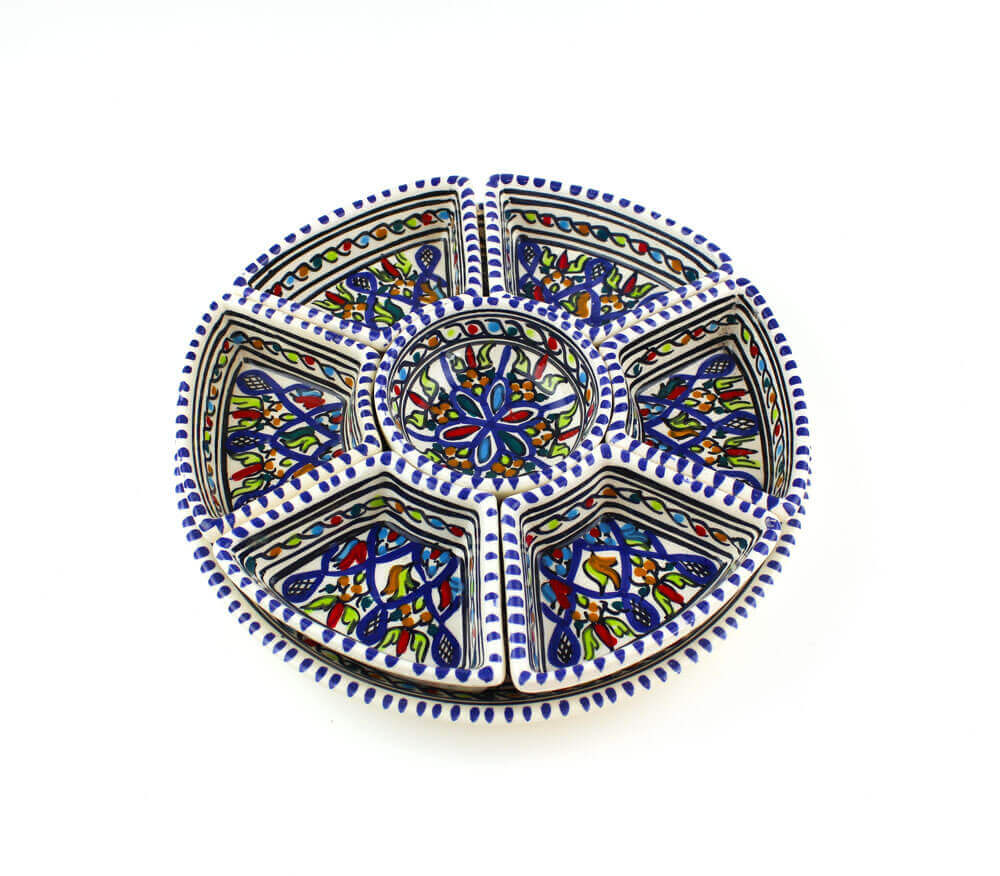 Tapas Set Keramiek 8-delig – Handgemaakt & Fairtrade