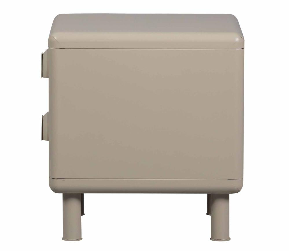 WOOOD Rune ladekast/nachtkastje 2 lades metaal sand