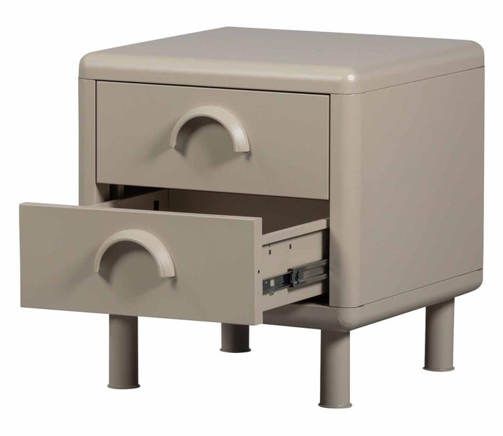 WOOOD Rune ladekast/nachtkastje 2 lades metaal sand