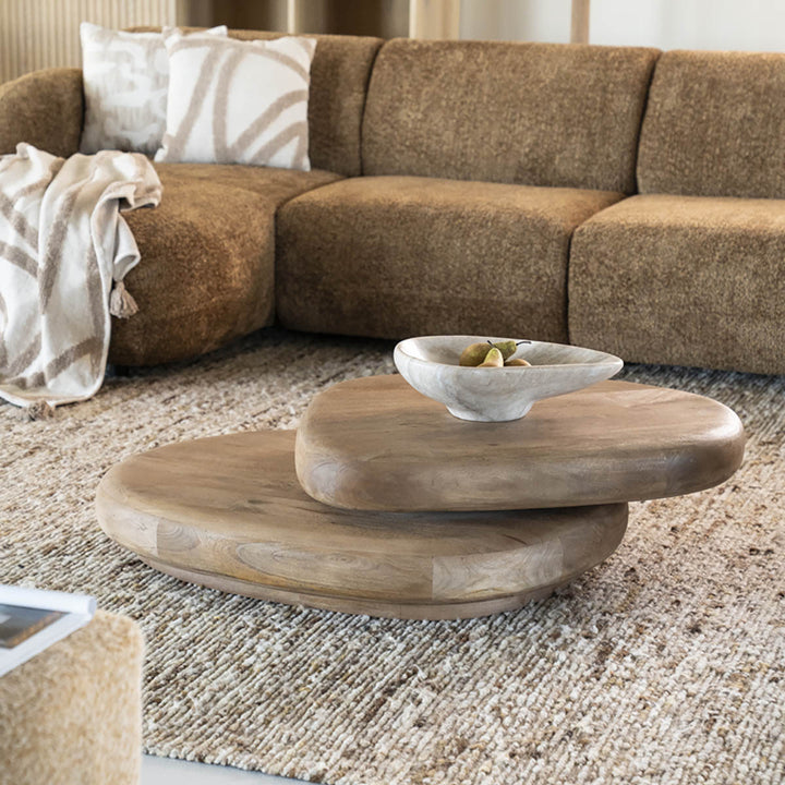 Salontafel By-Boo Kabo Organische salontafel met plateau