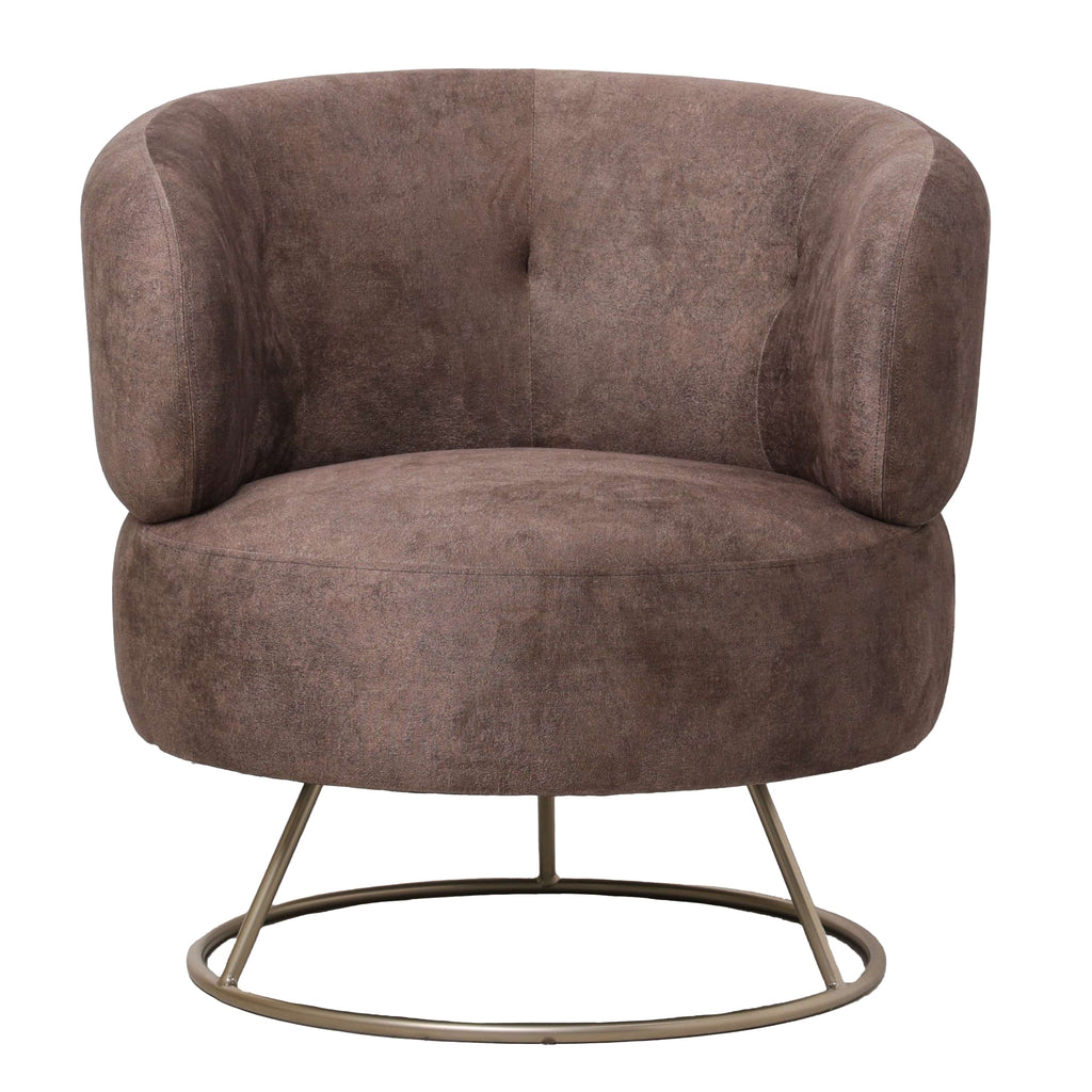 Carice Brown fauteuil infinity 3 bison gold base PTMD