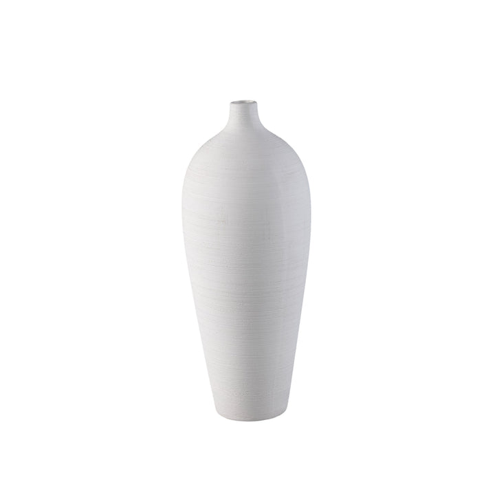Cavinn White matt ceramic bottle vase M PTMD