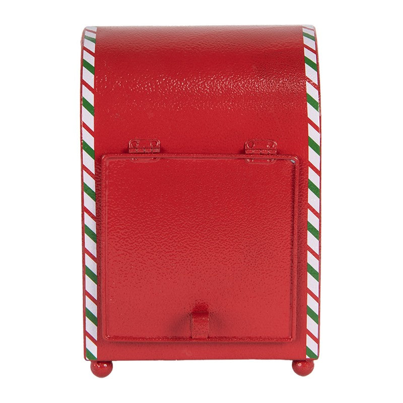 Kerstdecoratie Brievenbus 14x13x19 cm Rood Metaal