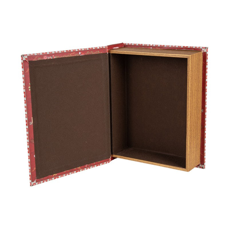 Opbergdoos Set (3 st.) — Boekenlook — Rood — Kerst