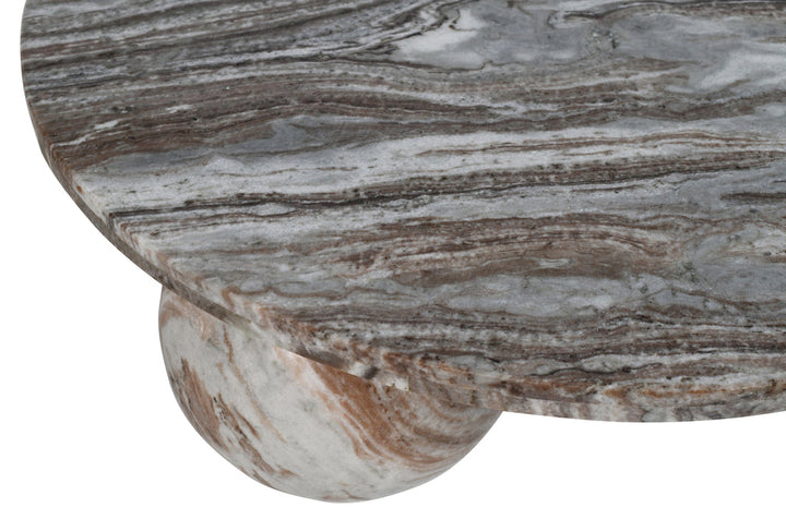 Diro Beige Marble 3 ball coffeetable round PTMD