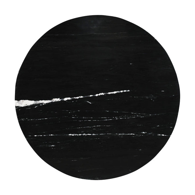 Diro Black Marble 3 ball coffeetable round PTMD