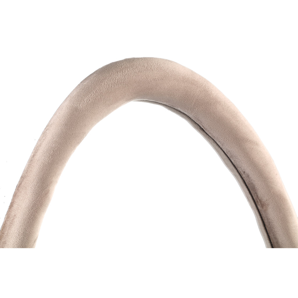 Don Beige velvet mirror organic oval L 65x4x140cm PTMD